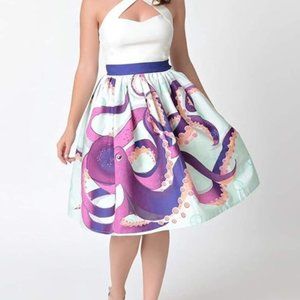 Unique Vintage Octopus Skirt